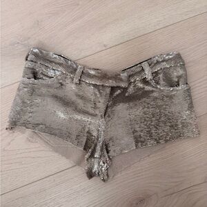 IRO Metallic High Waist Women's Shorts